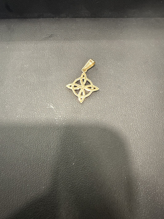Custom 10K Gold Witches Knot Pendant